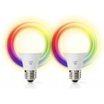 Nedis SmartLife chytrá LED žárovka E27 9W 806lm barevná + teplá/studená bílá, sada 2ks – Hledejceny.cz
