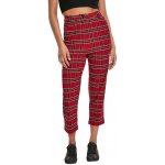 Urban Classics Ladies High Waist Checker Cropped Pants red/blk – Zboží Dáma