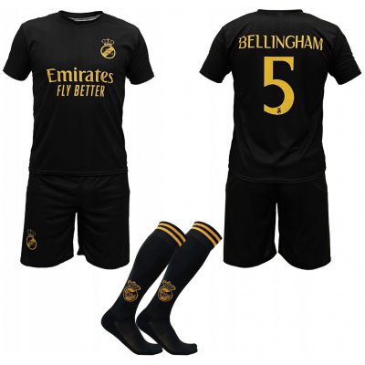 ShopJK Dětský fotbalový dres s podkolenkami Bellingham Real Madrid – Zboží Dáma