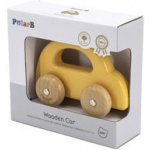 Viga Toys Dřevěné autíčko PolarB žluté – Zboží Dáma