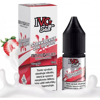 IVG e-liquids salt Strawberry Jam Yoghurt 10 ml 20 mg – Hledejceny.cz