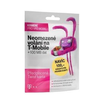 T-Mobile SIM s kreditem T-mobile Twist V síti 200 Kč kredit - hlasové volání (719100)