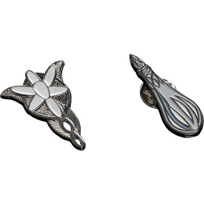 Weta Workshop Pán prstenů - odznaky Evenstar & Galadriel's Phial, 862402866 – Zboží Dáma