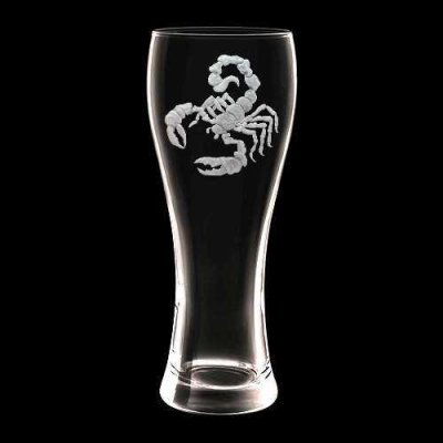 Rytiskla cz znamení zvěrokruhu štír 03 škorpion sklenice na pivo bavorák 500 ml – Zboží Mobilmania