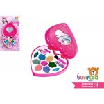 Teddies Dětská sada líčení beauted paletka srdce se zrcátkem na kartě 18,5x33x3cm – Zboží Dáma