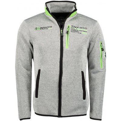 GEOGRAPHICLA NORWAY mikina ULECTRIC MEN ZIP šedá