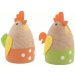 Slepice dřevěná 3,5 x 5,5 x 5 cm na postavení – Hledejceny.cz