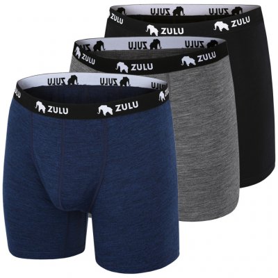 Zulu pánské boxerky merino 160 černé 3 pack – Hledejceny.cz