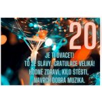 Kartička k narozeninám 20 – Hledejceny.cz