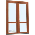 Kömmerling balkonové dveře 70 AD O+OS klapačka s příčkou levé zlatý dub/bílá 150 x 240 cm oboustranná klika + FAB + hlin – Hledejceny.cz
