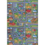 Makro Abra Flannel Printed B-529 Město Ulice šedý zelený – Hledejceny.cz
