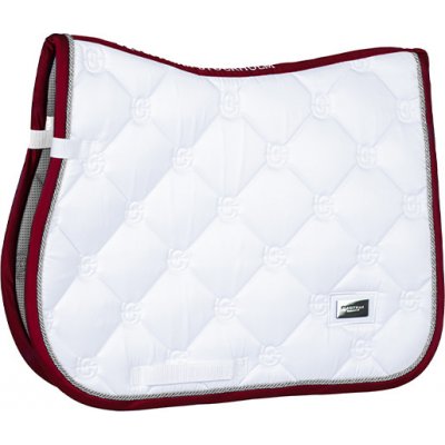 Equestrian Stockholm Podsedlová dečka White Perfection Bordeaux – Zboží Dáma