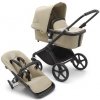 Kočárek bugaboo Fox Cub s korbičkou a sedačkou Black /Desert Beige 2023