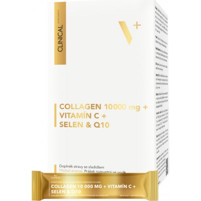 Collagen 10 000 mg + Vitamín C + Selen + Q10 ananas 30 sáčků á 10,7 g – Hledejceny.cz
