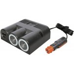 ProCar Trojitá zásuvka s dvojnásobnou zásuvkou Power USB-C 12 nebo 24 V/DC