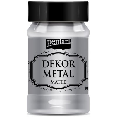 Dekor metal mat 100 ml STŘÍBRNÁ – Zboží Dáma