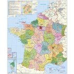 Stiefel Francie - nástěnná mapa PSČ 140 x 100 cm Varianta: bez rámu v tubusu, Provedení: laminovaná mapa v lištách – Zbozi.Blesk.cz