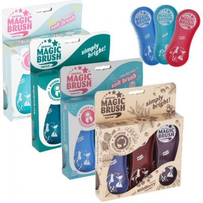 Kartáč MAGIC BRUSH Colour sada 3ks wildberry – Zboží Mobilmania