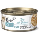 Brit Care Cat Sterilized Paté Tuna & Shrimps 6 x 70 g – Hledejceny.cz