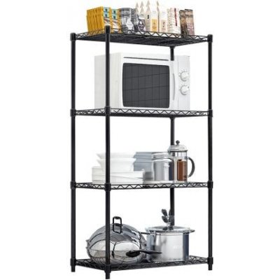 KONDELA Regál SUER TYP 1, černá – Zboží Dáma