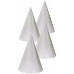 Party Deco Papírové čepičky holografické stříbrné 6 ks – Zboží Dáma