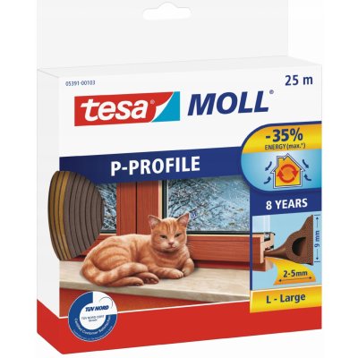 TESA Těsnění "P", 9 x 5,5 mm x 25 m – Zboží Mobilmania