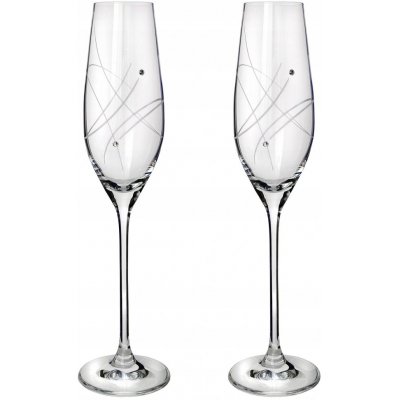 Swarovski Celebration Sklenice na sekt s krystaly 2 x 210 ml – Zboží Dáma