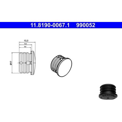 Těsnicí / ochranná zátka ATE 11.8190-0067.1 (11819000671)