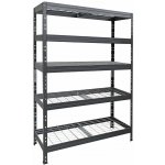 Majster Regál Rivet 180 x 120 x 45 cm 5 polic antracit šedá – Zboží Dáma