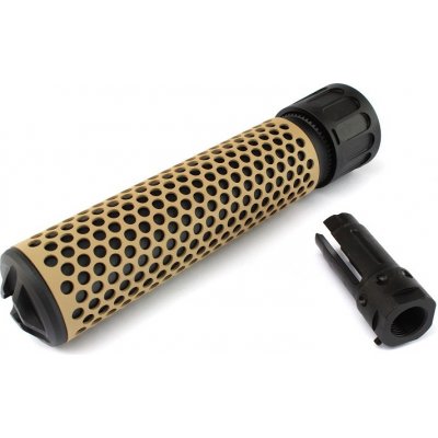 Big Dragon Rychloupínací KAC QDC s kompenzátorem 175mm černo pískový – Zboží Dáma