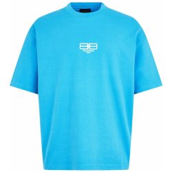 Balenciaga BB blue tričko Modrá