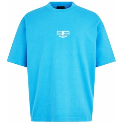 Balenciaga BB blue tričko Modrá