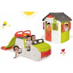 Smoby set domeček Jura Lodge a prolézačka Adventure Car 810500-6 – Zboží Mobilmania