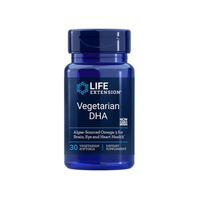 Life Extension Vegetarian DHA 30 vegetariánské gelové tablety, 200 mg