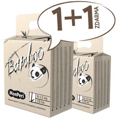 MonPeri Bamboo L 8-13 kg EKO 4 19 ks