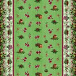 Sareha Ubrus PVC s textilním podkladem vánoční 1741-02 Vánoční štola zelená š.140cm – Sleviste.cz