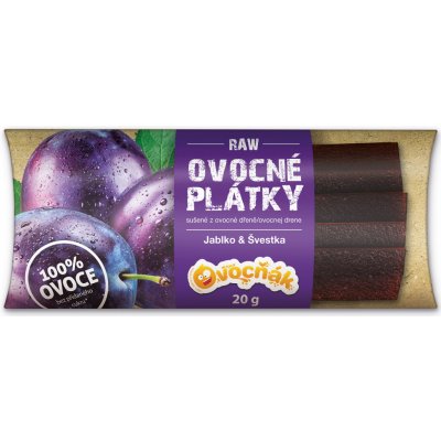 Ovocňák Ovocné plátky jablko švestka 20 g – Sleviste.cz