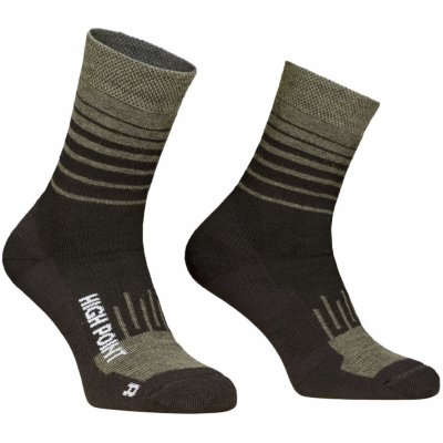 High Point MOUNTAIN MERINO 3.0 SOCKS black/khaki – Zboží Mobilmania