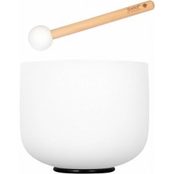 Sela 8" Crystal Singing Bowl Frosted 432 Hz B incl. 1 Wood Mallet