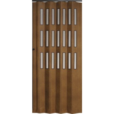 Petromila shrnovací koženkové dveře 90 cm BÉŽOVÁ, prosklené 231-240 cm – Zboží Mobilmania