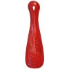 Obouvací lžíce plastová 16,5 cm červená průsvitná
