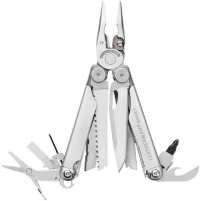 Leatherman Kleště MULTITOOL multifunkční skládací WAVE PLUS STŘÍBRNÉ – Zbozi.Blesk.cz