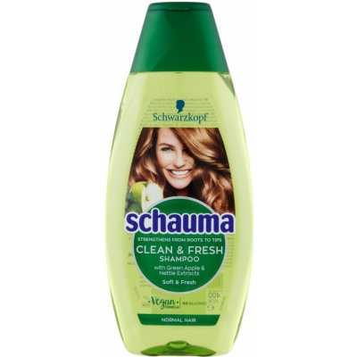 Schauma Clean & Fresh šampon se zeleným jablkem a kopřivou 400 ml – Zboží Mobilmania