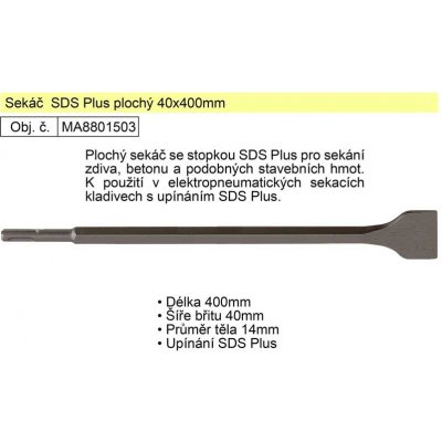 Sekáč SDS Plus plochý 40x400mm – Hledejceny.cz