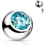 Šperky4U náhradní kulička se zirkonem ND024Q-1605 – Zboží Mobilmania