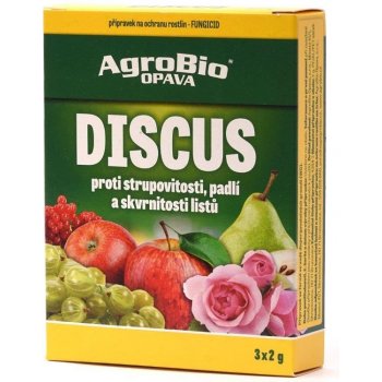 Agrobio Discus proti strupovitosti a padlí na révě a jabloních 3 x 2 g