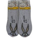 Bugs Bunny Dívčí footies ponožky Světle šedý melír