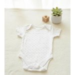 Dětské body krátký rukáv béžový trojúhelníček – Hledejceny.cz