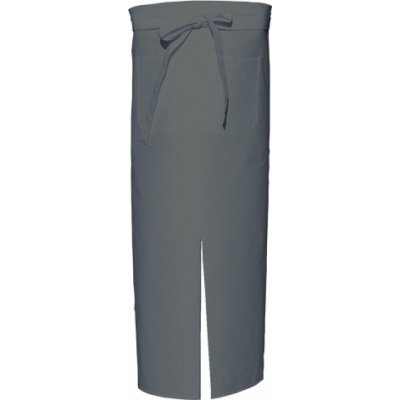 Link Kitchen Wear Bistro a barová zástěra do pasu s kapsou a rozparkem pro dynamickou práci Šedá – Hledejceny.cz