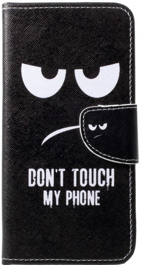 Pouzdro JustKing flipové Don\'t touch my phone Huawei P30 Lite - černé